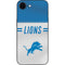 NFL Detroit Lions White Striped iPhone 16e Skin